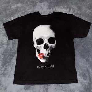 Pleasures Black Skull Graphic Tee